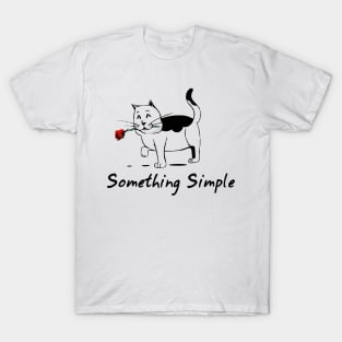 Something Simple: Minimalistic Cute Cat T-Shirt